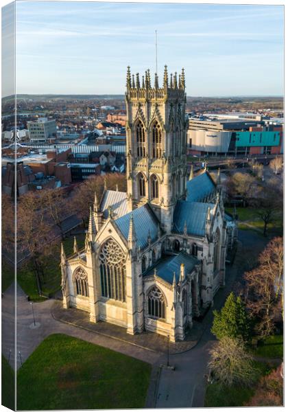 St Georges Church, Doncaster Canvas Print by Apollo Aerial Photography