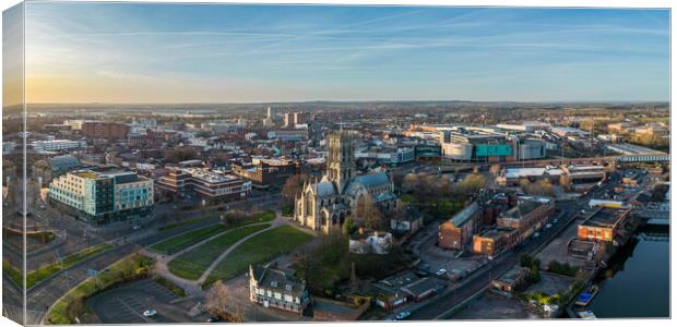 Aerial Doncaster Canvas Print by Apollo Aerial Photography