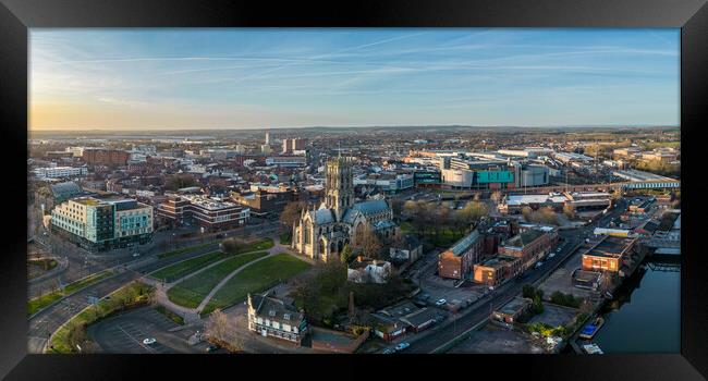Aerial Doncaster Framed Print by Apollo Aerial Photography