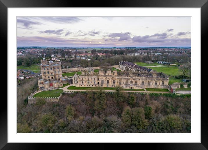 Bolsover Castle Framed Mounted Print by Apollo Aerial Photography