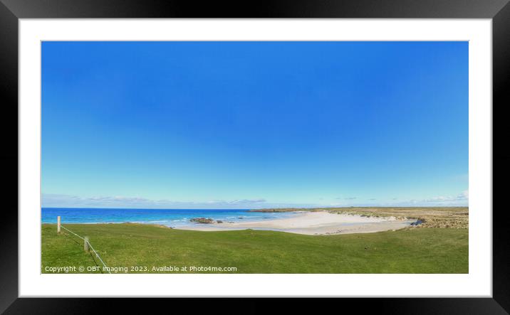 Balevullin Beach Isle Of Tiree Scotland Framed Mounted Print by OBT imaging
