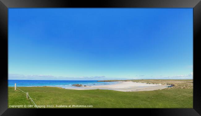 Balevullin Beach Isle Of Tiree Scotland Framed Print by OBT imaging