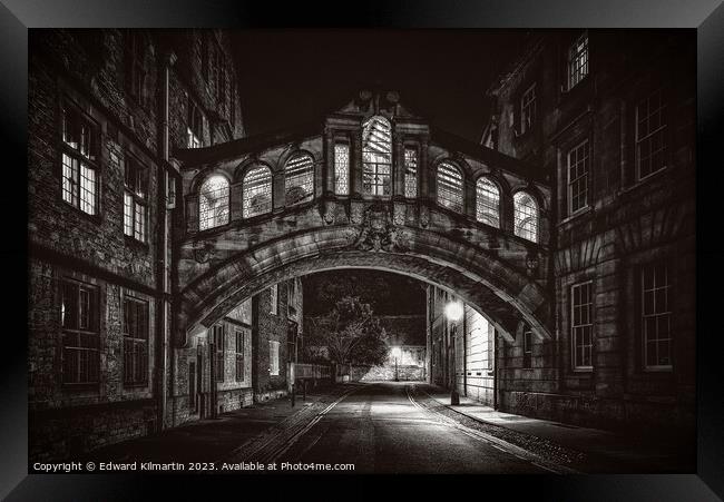 Bridge of Sighs Framed Print by Edward Kilmartin