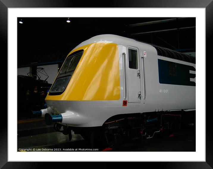 Prototype High Speed Train Framed Mounted Print by Lee Osborne