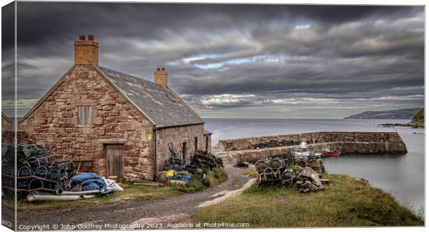 Cove Harbour Canvas Print by John Godfrey Photography