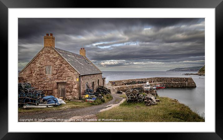 Cove Harbour Framed Mounted Print by John Godfrey Photography