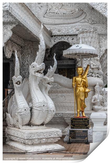 Wat Ming Muang, Nan, Thailand Print by Kevin Hellon