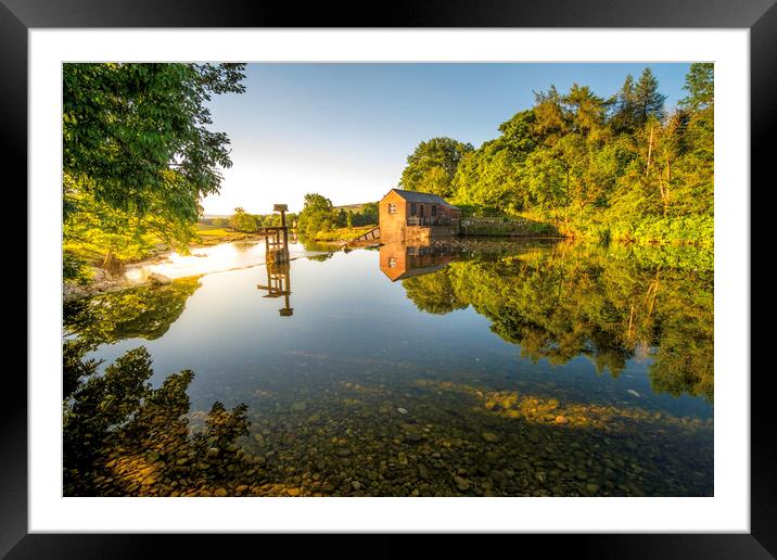 Sparkling Wharfe River Framed Mounted Print by Tim Hill