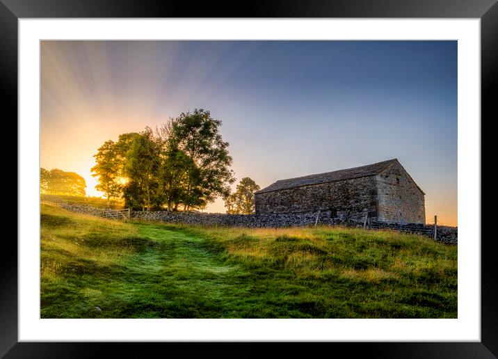 Yorkshire Dales Sunrise, Grassington Framed Mounted Print by Tim Hill