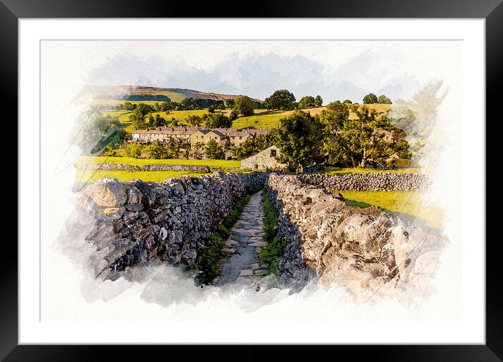 SunKissed Yorkshire Dales Framed Mounted Print by Tim Hill