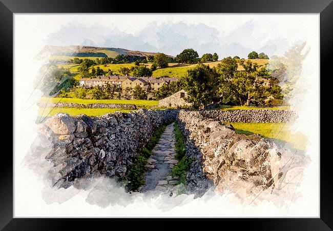SunKissed Yorkshire Dales Framed Print by Tim Hill