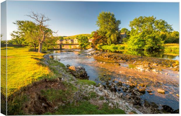 River Wharfe near Linton Falls, Grassington Canvas Print by Tim Hill