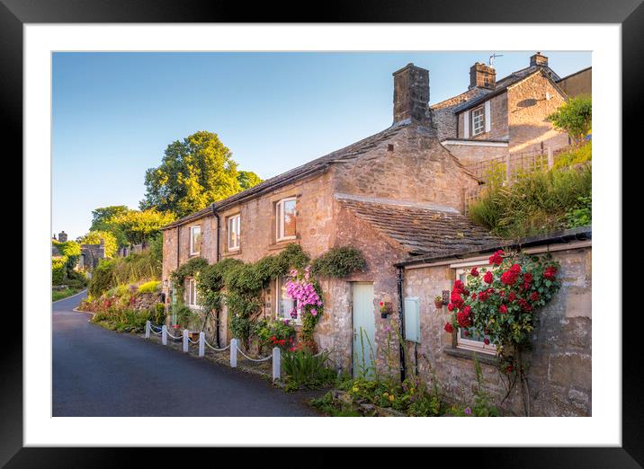 Idyllic Yorkshire Dales Cottages Framed Mounted Print by Tim Hill