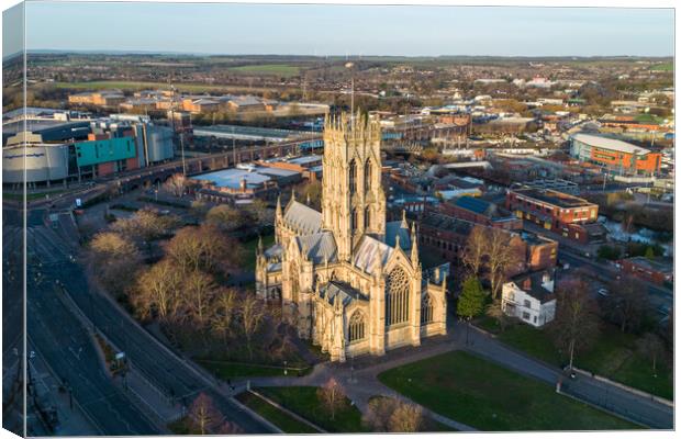 St Georges Church, Doncaster Canvas Print by Apollo Aerial Photography