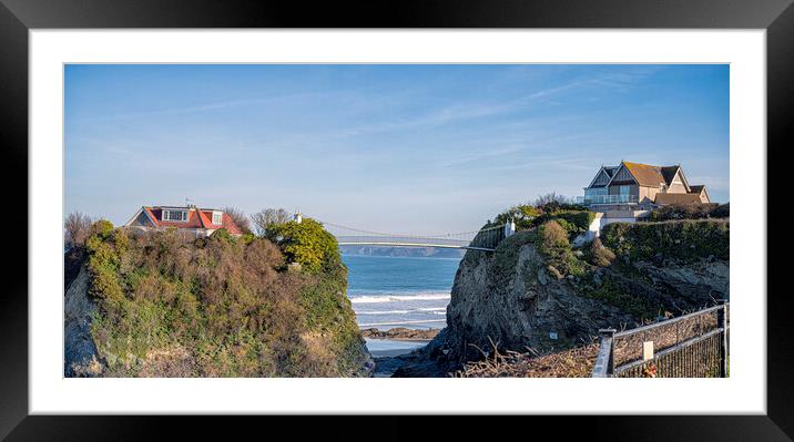  The Island, or Jago's Island Newquay Framed Mounted Print by kathy white
