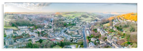 Holmfirth Panorama Acrylic by Apollo Aerial Photography