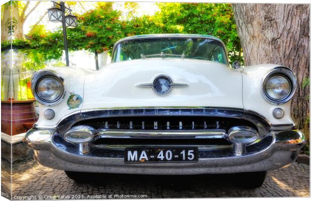 Oldsmobile vintage car Canvas Print by Craig Yates