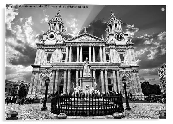saint paul's cathedral london Acrylic by meirion matthias