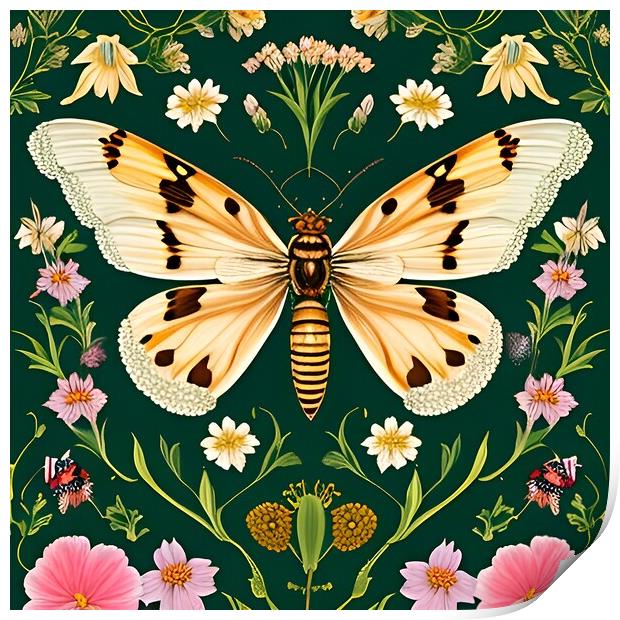 Orange Butterfly Print by Scott Anderson