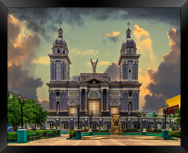 Santiago De Cuba Cathedral Framed Print by Chris Lord