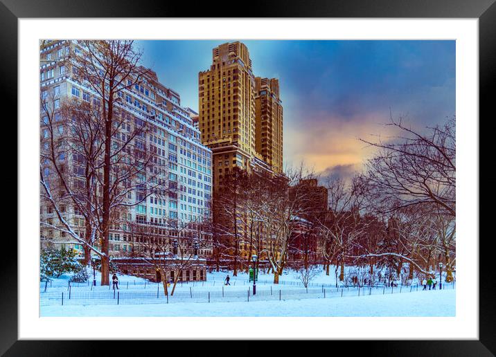 Snow Day On The West Side Framed Mounted Print by Chris Lord