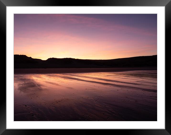 Sunrise at Croyde dunes Framed Mounted Print by Tony Twyman