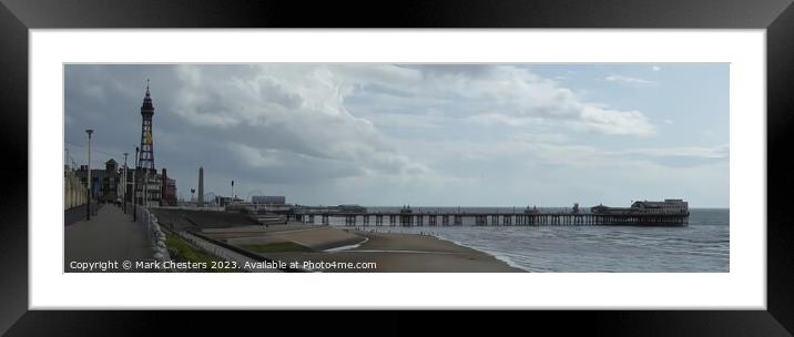 Majestic Blackpool Tower and Pier Framed Mounted Print by Mark Chesters