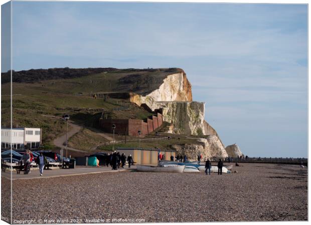 Seaford Head of East Sussex. Canvas Print by Mark Ward