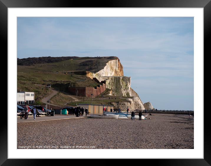 Seaford Head of East Sussex. Framed Mounted Print by Mark Ward