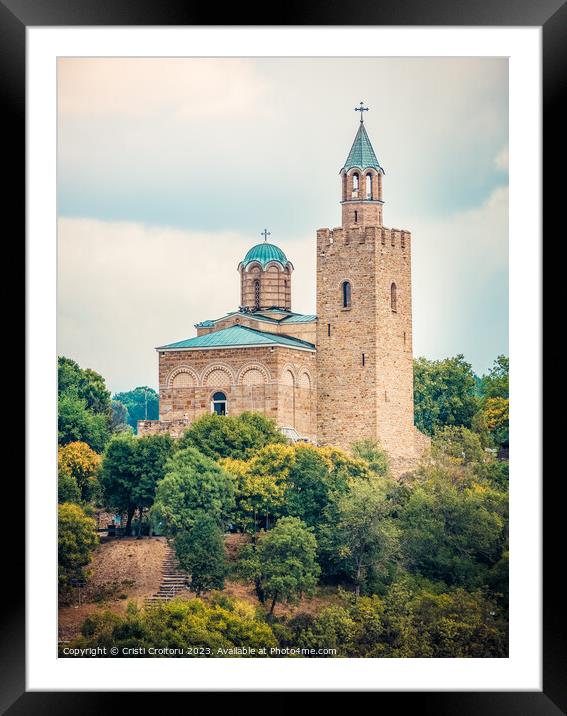 Eastern Orthodox Ascension Cathedral  in Tsarevets fortress  Framed Mounted Print by Cristi Croitoru