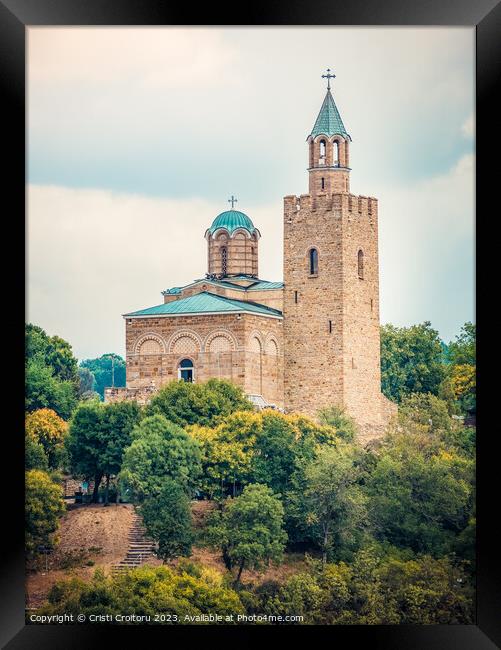 Eastern Orthodox Ascension Cathedral  in Tsarevets fortress  Framed Print by Cristi Croitoru
