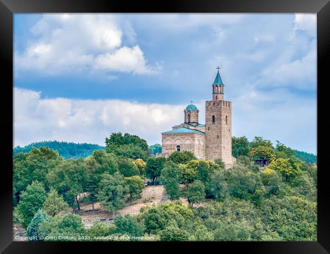 Eastern Orthodox Ascension Cathedral  in Tsarevets fortress  Framed Print by Cristi Croitoru