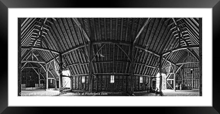 Priors Hall Barn Framed Mounted Print by Nigel Bangert