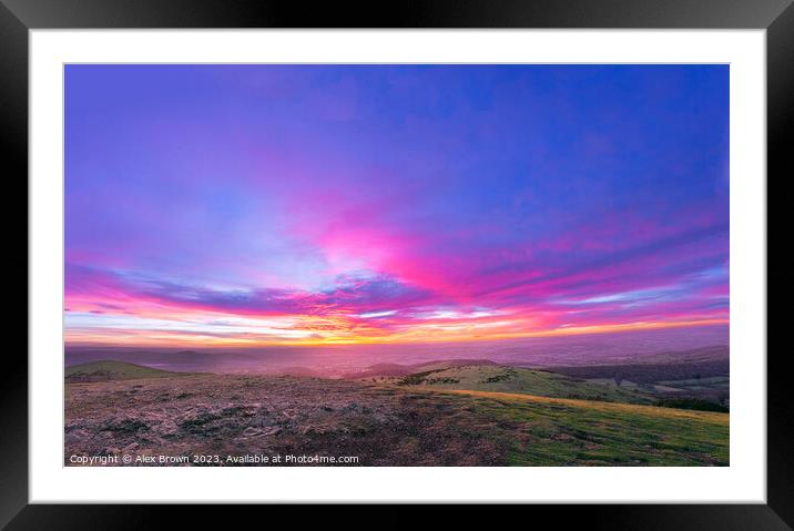 Magical Malvern Framed Mounted Print by Alex Brown