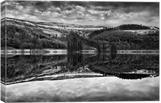 Derwent Reservoir Reflections Canvas Print by Darren Galpin