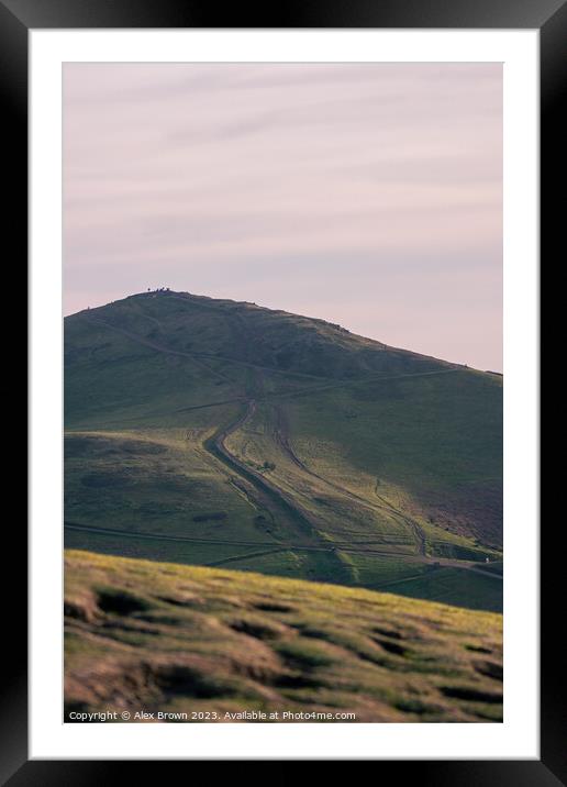 Hilltop Framed Mounted Print by Alex Brown