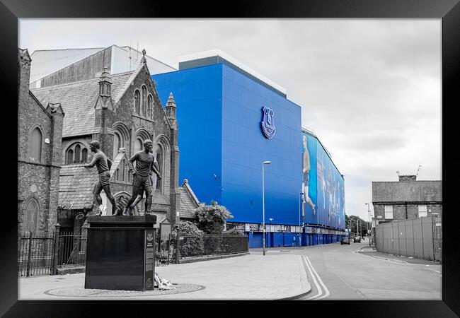 Holy Trinity statue by Goodison Park Framed Print by Jason Wells