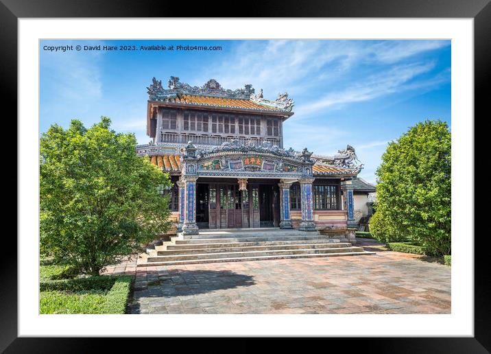 Imperial Palace Library, Hue Framed Mounted Print by David Hare
