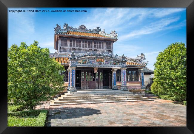 Imperial Palace Library, Hue Framed Print by David Hare