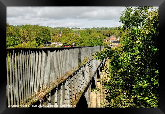 Pontcysyllte Aqueduct LLangollen Framed Print by Diana Mower