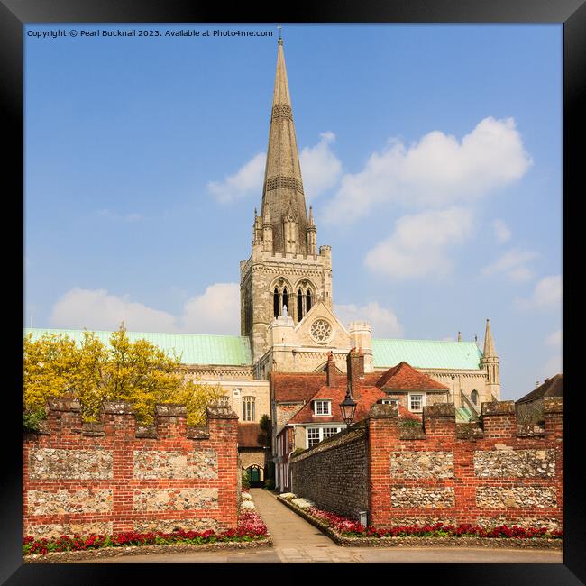 Chichester Cathedral West Sussex Square Format Framed Print by Pearl Bucknall