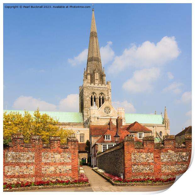 Chichester Cathedral West Sussex Square Format Print by Pearl Bucknall