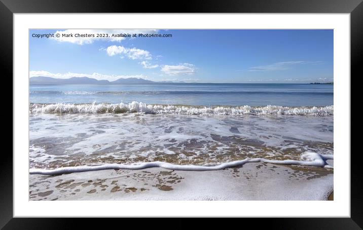 Serene Llanddwyn Beach Framed Mounted Print by Mark Chesters