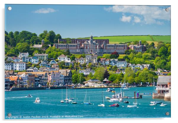 Britannia Royal Naval College, Dartmouth, Devon Acrylic by Justin Foulkes