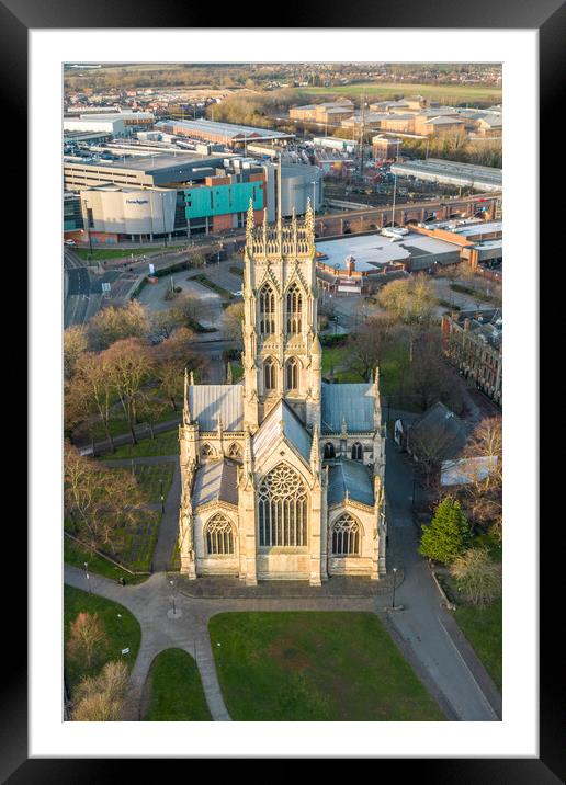 Doncaster Minster Framed Mounted Print by Apollo Aerial Photography