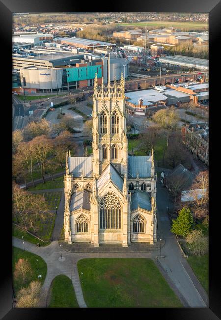 Doncaster Minster Framed Print by Apollo Aerial Photography