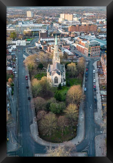 Christ Church Doncaster Framed Print by Apollo Aerial Photography