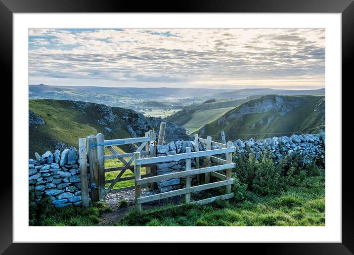 The New Gate at Winnats Pass Framed Mounted Print by Tim Hill