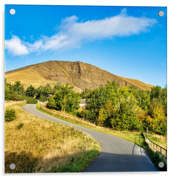 A Majestic View of Mam Tor Acrylic by Tim Hill