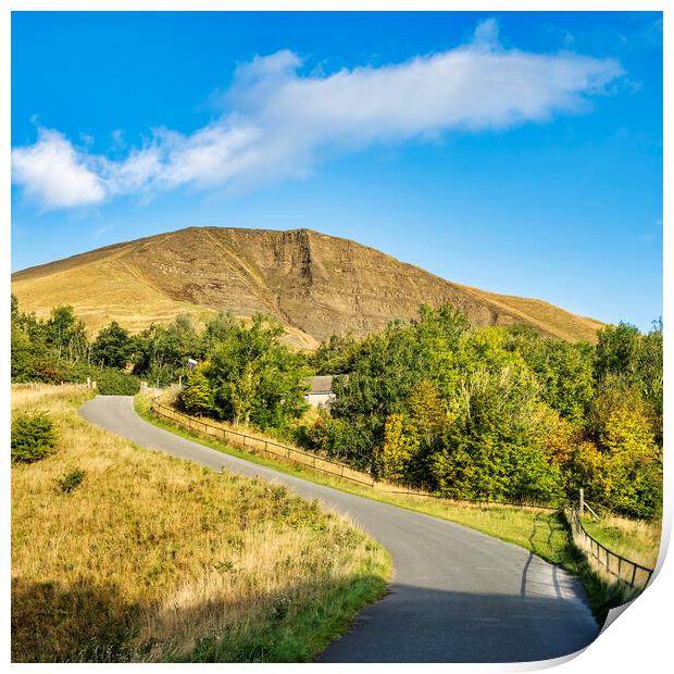 A Majestic View of Mam Tor Print by Tim Hill